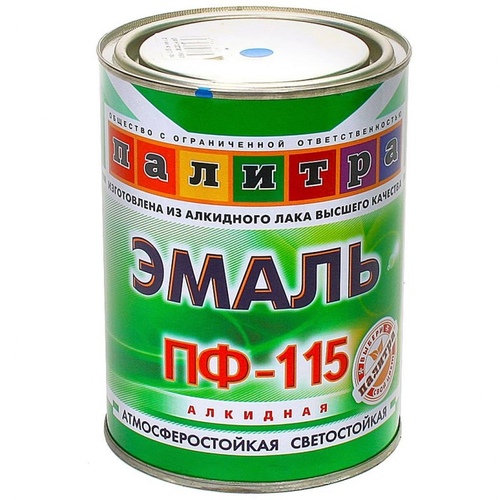 Эмаль ПФ115 Синяя 0,9 кг Радуга (Палитра)