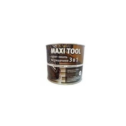 Грунт-эмаль по ржавчине Коричневая (0.8) MAXI TOOL