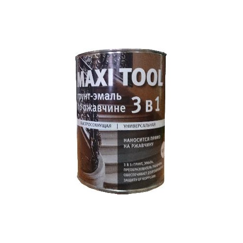 Грунт-эмаль по ржавчине Коричневая (1.8) MAXI TOOL