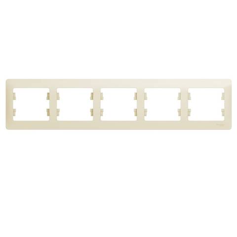 Рамка GLOSSA 5-м. беж. 000205