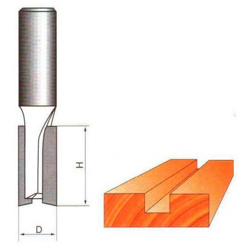 Фреза пазовая б/п 8*20*30