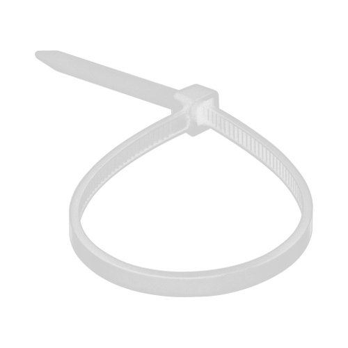 Стяжка ЗУБР КС-Б1, 2.5 x 80 мм, нейлон РА66, 100 шт, белые 309010-25-080