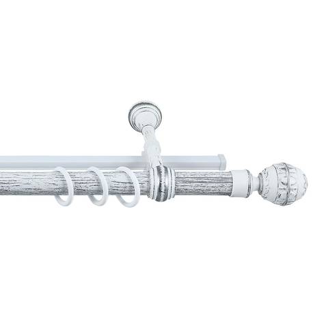 Карниз Валанс +У-шина 2м белое серебро