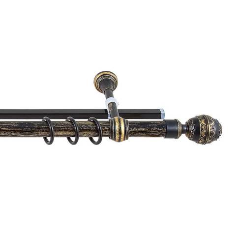 Карниз Валанс +У-шина 2м черн. золото