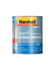 Краска ВД Marshall Exsport-7 для стен и потолков мат. 0.9л BW