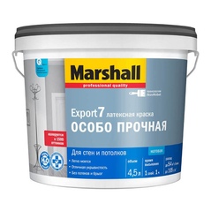 Краска ВД Marshall Exsport-7 для стен и потолков мат. 4,5л BW