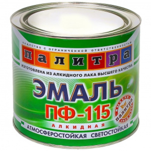 Эмаль ПФ115 Желтая 0.4 кг Радуга