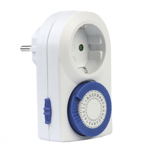 Розетка с таймером механическим Camelion 3500Вт, 48 вкл./выкл. сутки, интервал 30 мин.