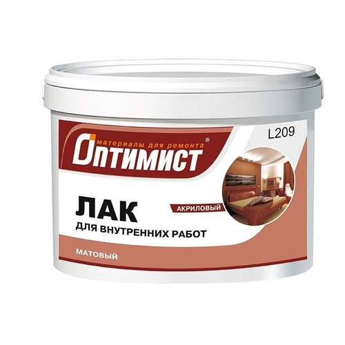 Лак для вн. работ Бесцв. матовый 0,9кг L209