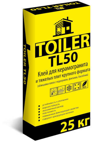 Клей для плитки TOILER TL 50 25 кг