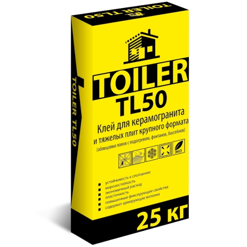 Клей для плитки TOILER TL 50 25 кг