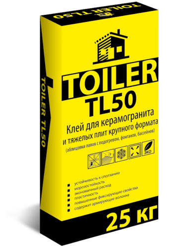 Клей для плитки TOILER TL 50 25 кг