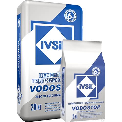 Гидроизоляция IVSIL VODOSTOP 20кг