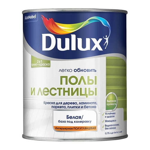 Краска ВД Dulux Полы и Лестницы BW 0,75л