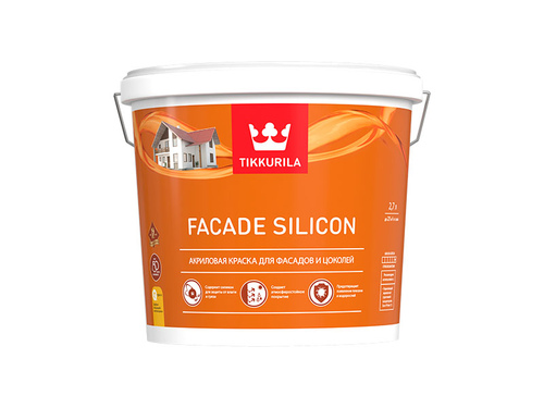 Краска Тиккурила Facade Slilcon A фасадная 2,7л