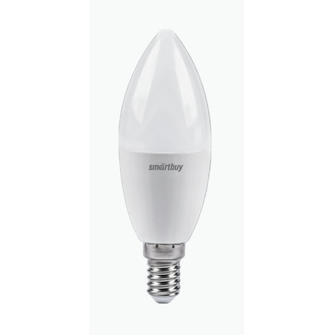 Лампа LED E14 7W 6000K Smartbuy-C37