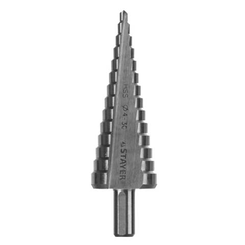 Сверло STAYER "MASTER" ступенчатое по сталям и цвет.мет 29660-4-30-14