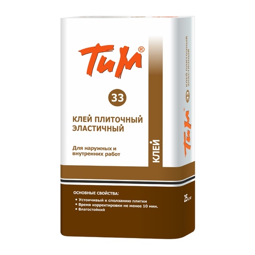 Клей для плитки ТИМ №33 25 кг
