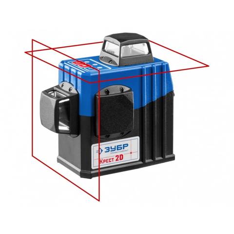 Лазерный построитель плоскостей Зубр КРЕСТ 3D №2 34908-2