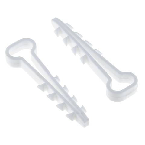 Дюбель-хомут d5-8мм для плоского каб. Белый (100 шт)