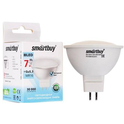 Лампа LED G5.3 12W 4000K Smartbuy