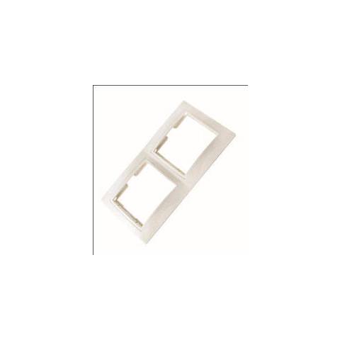 Рамка TDM 2-я белая горизонтальная