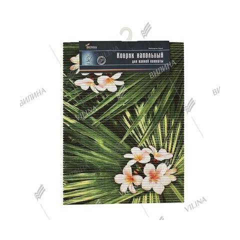 Коврик для ванных комнат 67*47 ПВХ фотопечать Тропик 68260