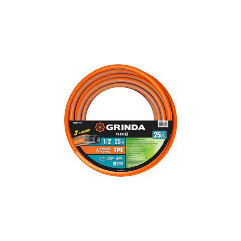 Шланг поливочный GRINDA 1/2" 3-х сл. Армированный (25 м) 429000-1/2-25