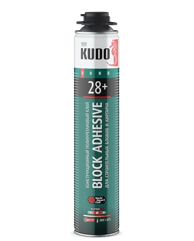Пена-клей ПРОФ. KUDO 28+ Block Adhesive (1000 мл)