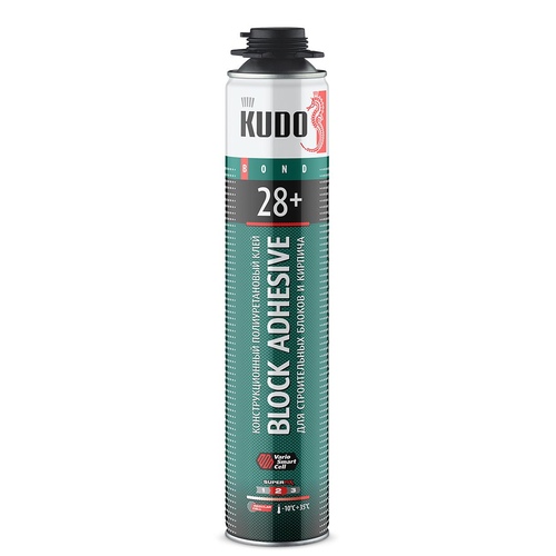 Пена-клей ПРОФ. KUDO 28+ Block Adhesive (1000 мл)