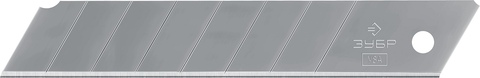 Лезвия 18 мм сегментированные, 10 шт, 8 сегментов ЗУБР 09710-18-10