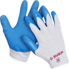 Перчатки ЗУБР РЕЛЬЕФНЫЕ, размер XL, рельефные тонкие противоскользящие перчатки 11274-XL_z01