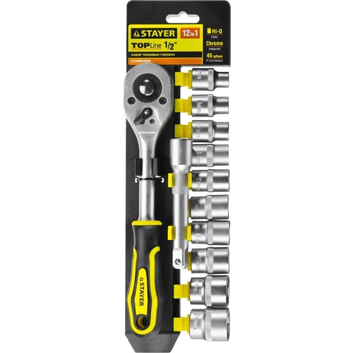 Набор торцевых головок STAYER RSS 12L 27750-H12