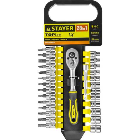 Набор торцевых головок STAYER RSS 28S 27754-H28