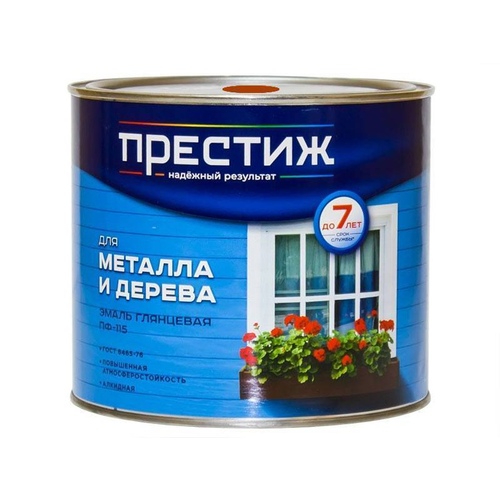 Эмаль ПФ115 ПРЕСТИЖ Коричневая 1,9 кг
