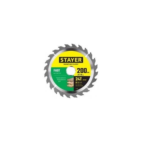 Диск пильный по дереву STAYER 200 x 32 мм 24Т 3680-200-32-24