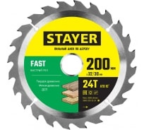 Диск пильный по дереву STAYER 200 x 32 мм 24Т 3680-200-32-24