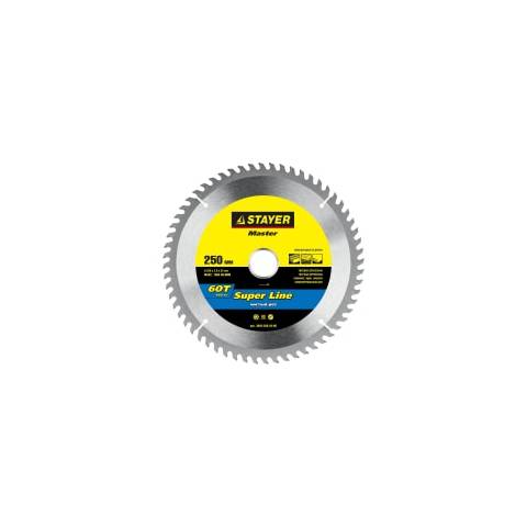 Диск пильный по дереву STAYER 250*32*60Т 3682-250-32-60 SUPER LINE
