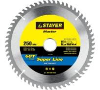 Диск пильный по дереву STAYER 250*32*60Т 3682-250-32-60 SUPER LINE