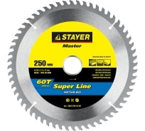 Диск пильный по дереву STAYER 250*32*60Т 3682-250-32-60 SUPER LINE