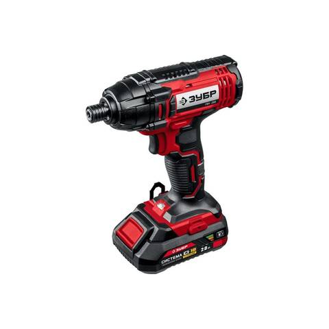 Фото «Винтоверт ЗУБР 18В, 2 АКБ (2Ач) ударный ... »