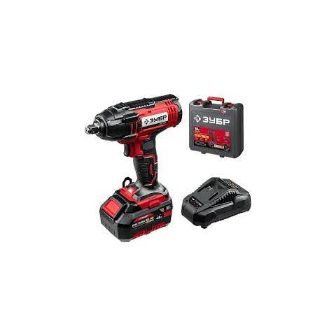 Гайковерт ударный в кейсе ЗУБР 18В, 1 АКБ (4Ач) ГУЛ-255-41