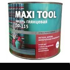 Эмаль ПФ115 Maxi Tool Черная 1.9 кг