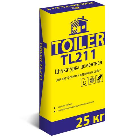 Фото «Штукатурка TOILER TL 211 Цементная 25 ... »