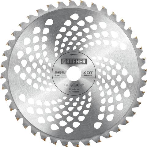 Нож для триммера TBH-40 255 мм 40T STEHER 75140