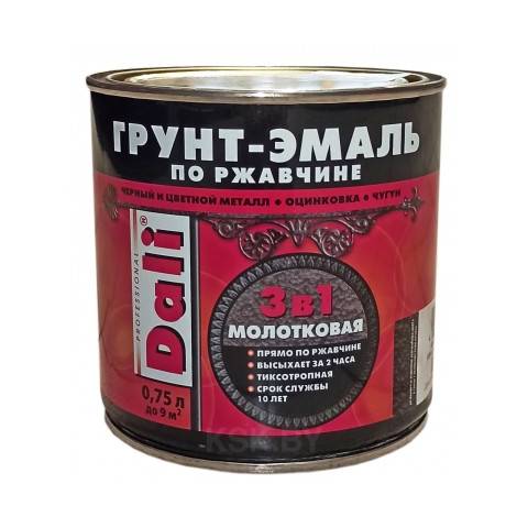 Эмаль молотковая 0.75л Бронзовый Dali