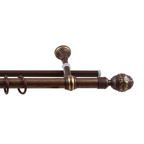 Карниз Валанс +У-шина 2,4м орех платина