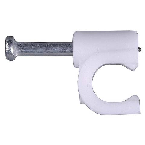 Скобы для кабеля круглые 8мм (50 шт)