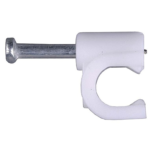 Скобы для кабеля круглые 8мм (50 шт)