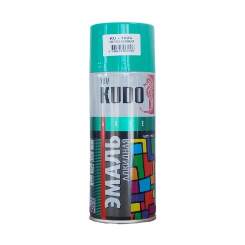 Эмаль аэрозоль KUDO 520мл светло-зеленая KU-1006